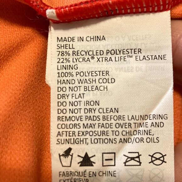 Prana Khari One Piece Swimsuit In Carmine Desert Geo Print Size XS New - Picture 10 of 11